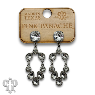 Rhinestone chandelier earring with crystals from Swarovski®- LC