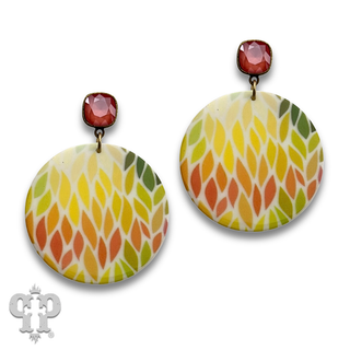Colorful acrylic disc with crystals from Swarovski®- last call