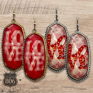 LOVE charm earring