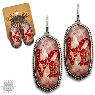 LOVE charm earring