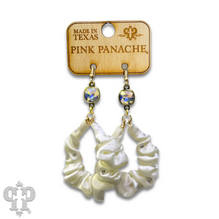 Scrunchie earring with Austrian crystal