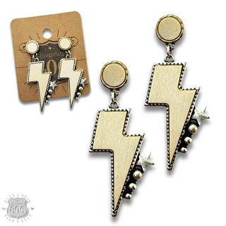 Thunder bolt earring