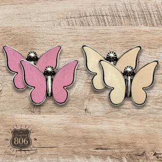 Butterfly post earring - LC