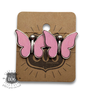 Butterfly post earring - LC