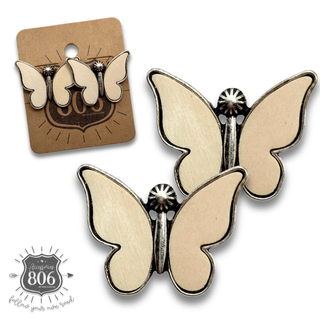 Butterfly post earring - LC