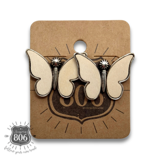 Butterfly post earring - LC