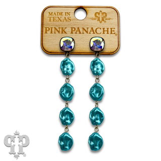 Coin pearl drops earring with crystals from Swarovski®- LC