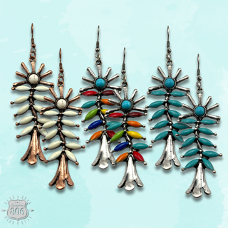 Southwest flower earring