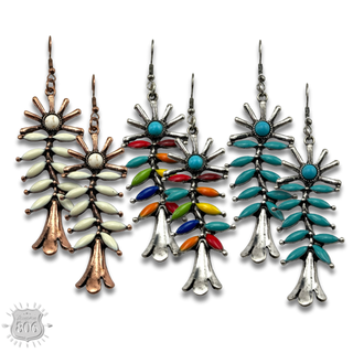 Southwest flower earring