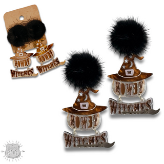 Howdy witches earring