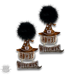 Howdy witches earring