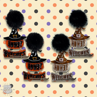 Howdy witches earring