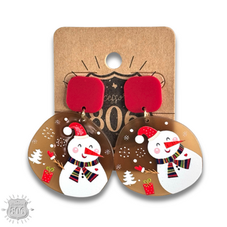 Winter scene earring