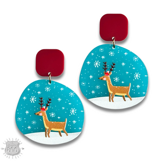 Winter scene earring