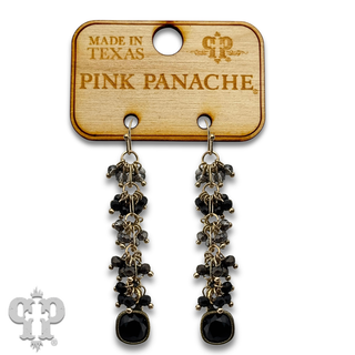 Bead cluster waterfall earring with crystals from Swarovski®