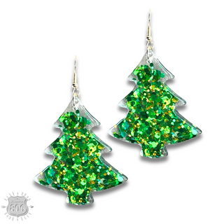 Christmas tree earring