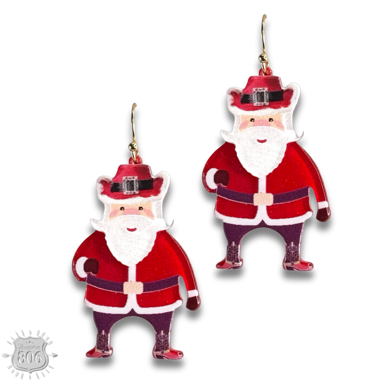 Western Santa earring