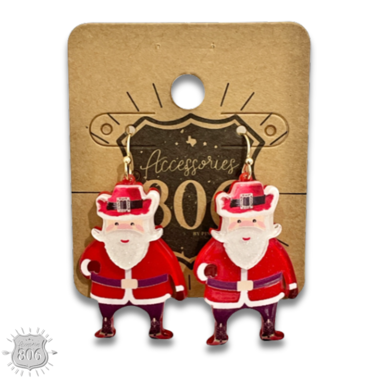 Western Santa earring