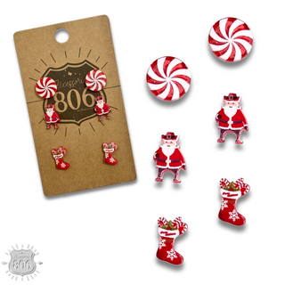 Christmas post earring set