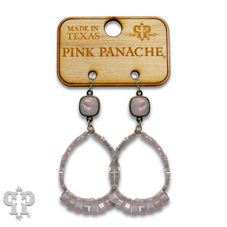 Cube bead teardrop earring with crystals from Swarovski®- LC