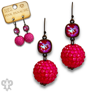 Crystal ball earring with Austrian crystal