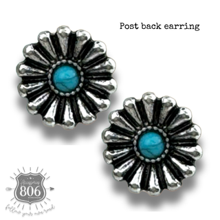 Western hoop earring set