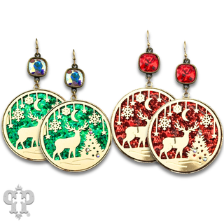 Laser Christmas scene with crystals from Swarovski®- LC