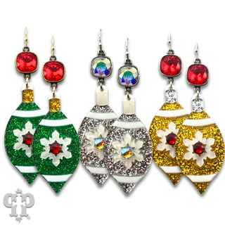 Christmas ornament earring with crystals from Swarovski®- LC