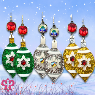 Christmas ornament earring with crystals from Swarovski®- LC