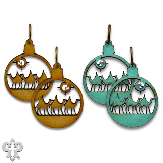 Wiseman earring with Austrian crystal