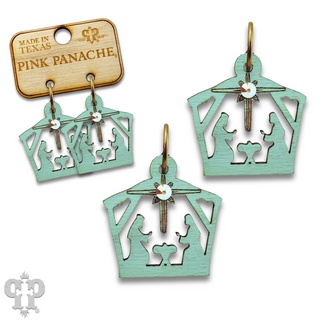 Manger earring with Austrian crystal