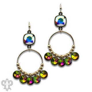 Rhinestone drops earring with Austrian crystal