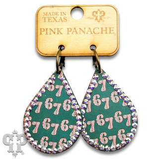 Rhinestone teardrop Valentine earring