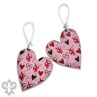 LOVE heart earring