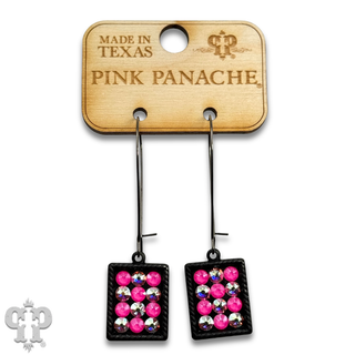 Austrian crystal rectangle charm earring