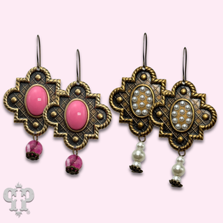 Art deco dangle chandelier earring