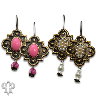 Art deco dangle chandelier earring