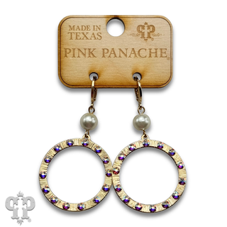 Austrian crystal circle earring