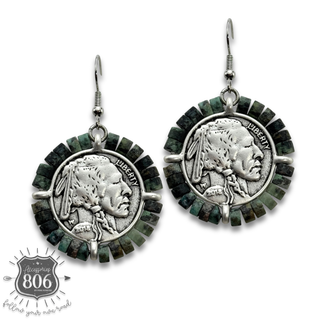 Western coin earring