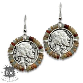 Western coin earring