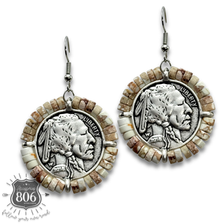 Western coin earring