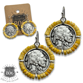 Western coin earring