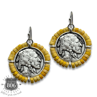Western coin earring