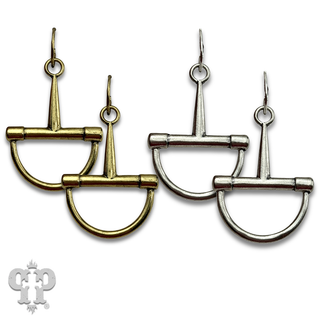 Horse bit equestrian charm earring