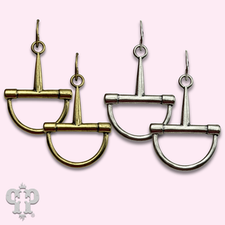 Horse bit equestrian charm earring