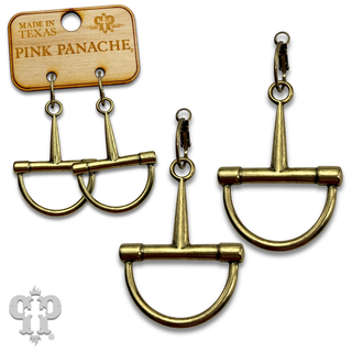 Horse bit equestrian charm earring