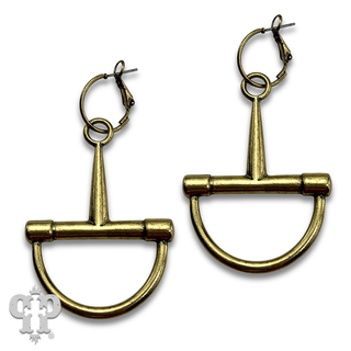 Horse bit equestrian charm earring