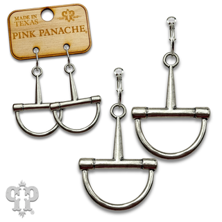 Horse bit equestrian charm earring