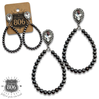 Desert pearl teardrop earrings