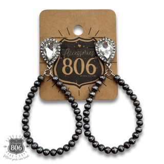 Desert pearl teardrop earrings